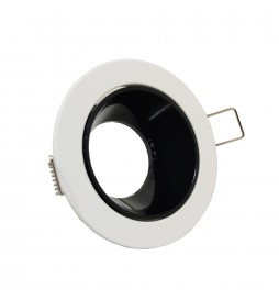 Einstellbarer Runde Kreisring für dichroitische LED GU10 MR16 Lampen - Ø85mm - Aluminium