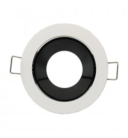 Einstellbarer Runde Kreisring für dichroitische LED GU10 MR16 Lampen - Ø85mm - Aluminium