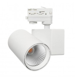 LED Strahler 40W MADRID  Weiß BRIDGELUX Chip 3-Phasen Schienensystem CRI+98 - CCT