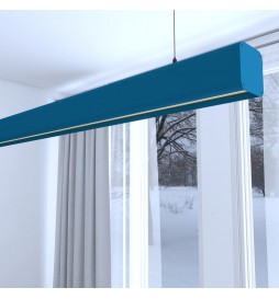 Linearlampe Pendelleuchte LED - ANTONIUS Azurblau - 0,5 m - 1m - 1,5m - 2m