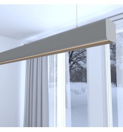 Linearlampe Pendelleuchte LED - ANTONIUS Steingrau- 0,5 m - 1m - 1,5m - 2m