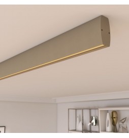 Lineare LED - Deckenaufbauleuchte - RICHARD steingrau- 0,5 m - 1m - 1,5m - 2m