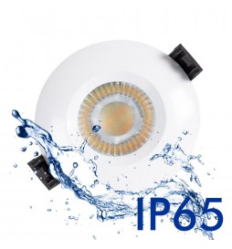 LED Strahler Downlight 8W - IP65 - Dimmbar - Kreisweiß - CCT - Speziell Badezimmer - Außenbereich