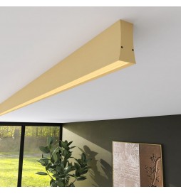 Lineare LED - Deckenaufbauleuchte - LOLA elfenbein- 0,5 m - 1m - 1,5m - 2m