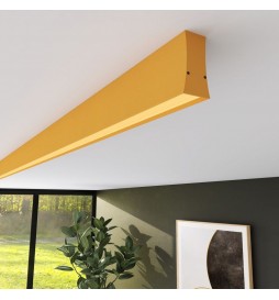 Lineare LED - Deckenaufbauleuchte - LOLA pastellgelb- 0,5 m - 1m - 1,5m - 2m