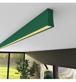 Lineare LED - Deckenaufbauleuchte - LOLA Patinagrün - 0,5 m - 1m - 1,5m - 2m