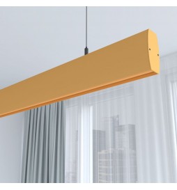 Linearlampe Pendelleuchte LED - RICHARD pastellgelb - 0,5 m - 1m - 1,5m - 2m