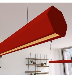 Linearlampe Pendelleuchte LED - PACO Tomate rot - 0,5 m - 1m - 1,5m - 2m