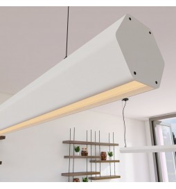 Linearlampe Pendelleuchte LED - PACO Weiß - 0,5 m - 1m - 1,5m - 2m