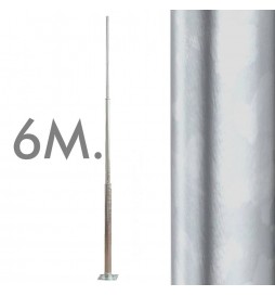 Verzinkter Pfosten für Laternenmasten - Troncoconica - 6 Meter