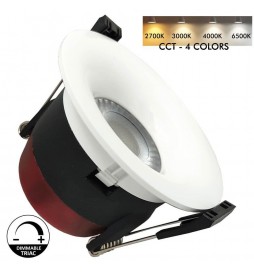 LED Strahler Downlight 8W - IP65 - Dimmbar - Kreisweiß - CCT - Speziell Badezimmer - Außenbereich