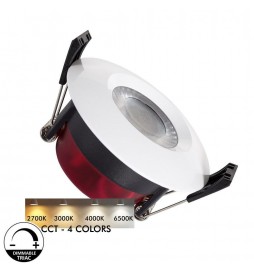 LED Strahler Downlight 8W - IP65 - Dimmbar - Kreisweiß - CCT - Speziell Badezimmer - Außenbereich