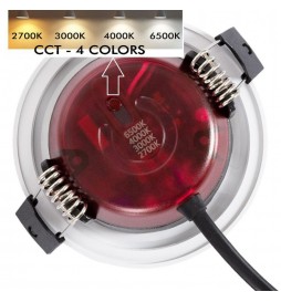 LED Strahler Downlight 8W - IP65 - Dimmbar - Kreisweiß - CCT - Speziell Badezimmer - Außenbereich