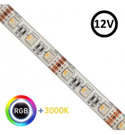 LED Stripe 12V | RGBW-3000K | 60xLED/m | 5m | SMD5050 |4200Lm | 14W/M | IP20