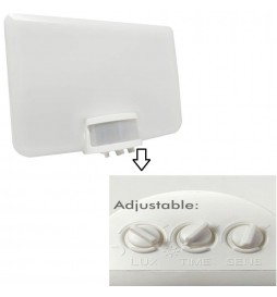 12 W Solarstrahler – Weiß – mit PIR-Präsenzsensor – 4000 K