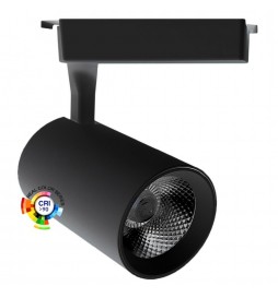 LED Strahler 30W PARMA Schwarz 1-Phasen Schienensystem CRI +92