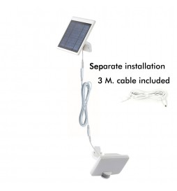 12 W Solarstrahler – Weiß – mit PIR-Präsenzsensor – 4000 K