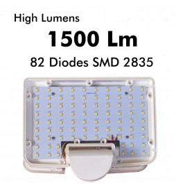 12 W Solarstrahler – Weiß – mit PIR-Präsenzsensor – 4000 K