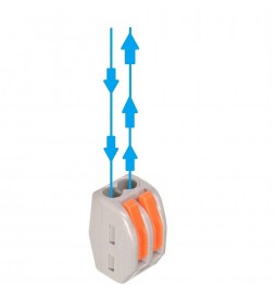 Schnellverbinder – 2 Eingänge – PCT-212 für Elektrokabel