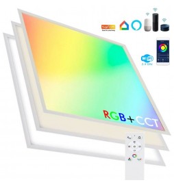 LED Panel 60x60 - Dimmbar - 40W CCT + RGB + SMART Google - Alexa