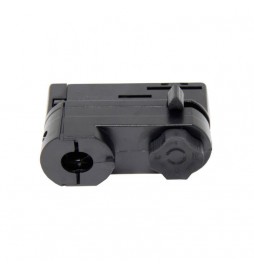 Conector adaptador de carril TRIFASICO Negro