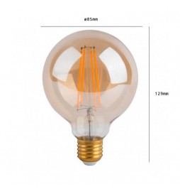 Bombilla LED Filamento Vintage 6W E27 G80