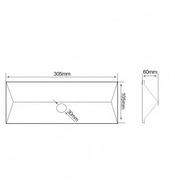 LED 10W Wandleuchte Solar mit Bewegungsmelder PIR